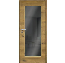 ZT Eiche Bronze Furnier Quer 61x198,5 DIN Rechts MODERN 08 Glas Graphit