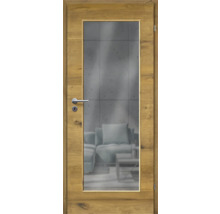 ZT Eiche Bronze Furnier Quer 73,5x198,5 DIN Rechts MODERN 08 Glas Graphit