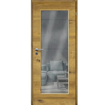 ZT Eiche Bronze Furnier Quer 98,5x198,5 DIN Rechts MODERN 08 Glas Graphit
