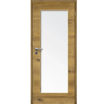 Zimmertür mit Lichtausschnitt und Holztürrahmen
