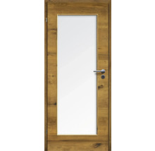 ZT Eiche Bronze Furnier Quer 86x198,5 DIN Links MODERN 08 Glas Satiniert