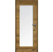 ZT Eiche Bronze Furnier Quer 98,5x198,5 DIN Links MODERN 08 Glas Satiniert