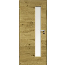 ZT Eiche Rustic Furnier Quer 86x198,5 DIN Links MODERN 07 Glas Satiniert
