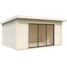 Abri de jardin Palmako Lea 14,2 m² porte coulissante verre de sécurité avec plancher 494 x 402 cm imprégné par immersion