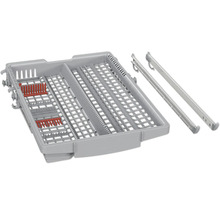 Panier de lave-vaisselle avec rails pour lave-vaisselle