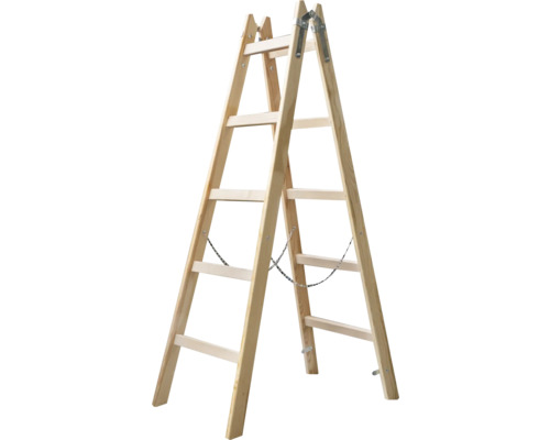 Sprossenstehleiter Holz 2x5 Sprossen