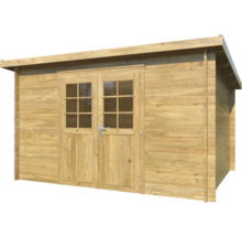 Abri de jardin Palmako Alice 9,0 m² 394 x 329 cm traité en autoclave par imprégnation