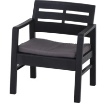 Fauteuil en plastique avec coussin