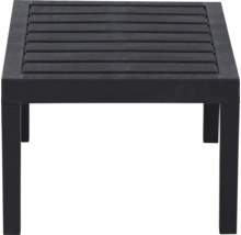 Table de jardin carrée avec structure en bois