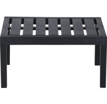 Table d''appoint noire avec sommier à lattes