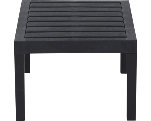 Quadratischer Gartentisch mit Lattenrostplatte