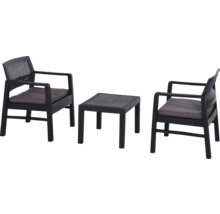Ensemble de mobilier de jardin avec deux chaises et une table