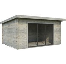 Holzgartenhaus mit Schiebetür