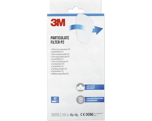 Filtre à particules 3M P2, lot de 10