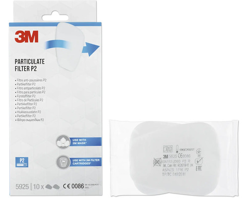 3M Filtre à particules P2, paquet de 10