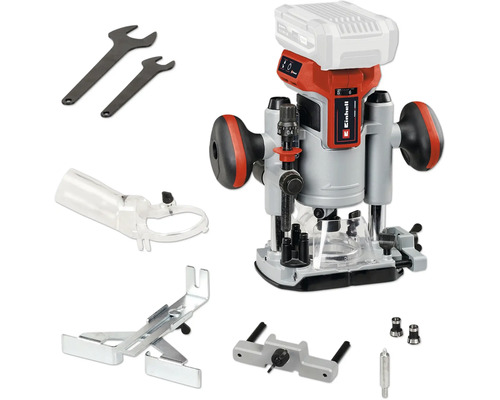 Défonceuse sans fil Einhell Power X-Change TP-RO 18 Li, sans batterie ni chargeur Einhell défonceuse à batterie avec accessoires