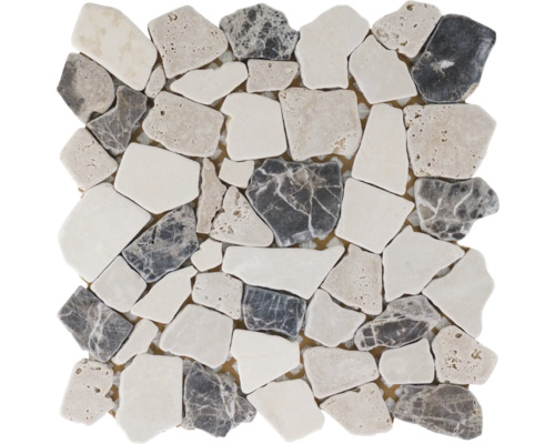 Mosaïque Poly Travertine beige, 30,5x30,5 cm