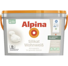 Alpina Silikat Wohnweiß Wandfarbe weiß 10 l