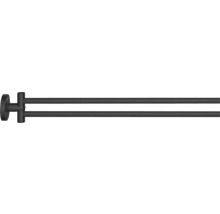 Barre porte-serviettes Grohe Quickfix Start double pivotant noir mat 411832430