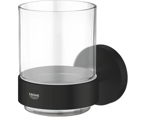 Logo Grohe Porte-brosse à dents mural en verre et métal