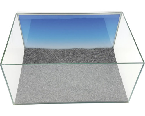Aquarium en verre avec substrat