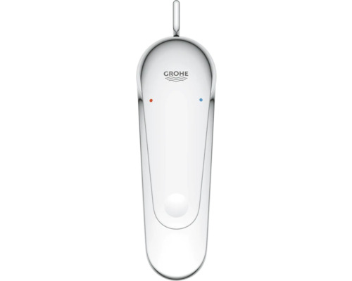 Logo Grohe sur un mitigeur de lavabo