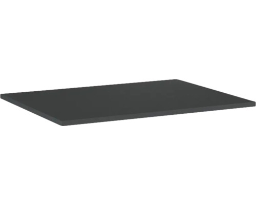 Jungborn Waschtischplatte 606 x 460 mm anthrazit matt ohne Ausschnitt Rechteckige Arbeitsplatte