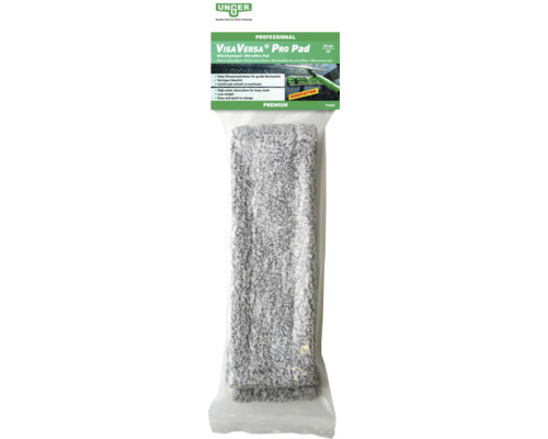 Tampon de rechange pour système de nettoyage de fenêtres Unger VisaVersa Pro 45 cm Unger VisaVersa Pro Pad chiffon microfibre pour le nettoyage des vitres dans son emballage
