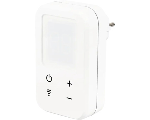 Minuteur enfichable blanc avec fonction wifi pour contrôler les appareils électroniques