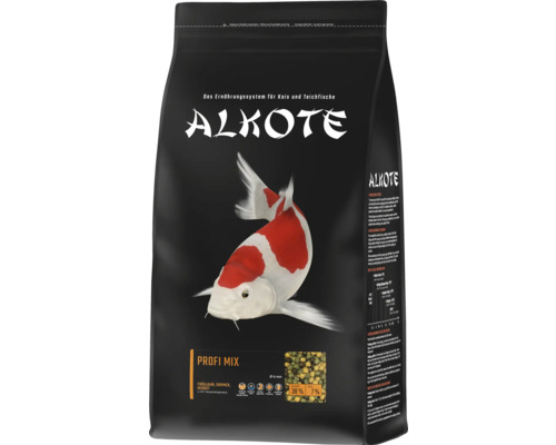 Alimentation de bassin ALKOTE Profi Mix 6 mm 3 kg alimentation pour poissons koï alimentation principale riche en énergie pour poissons koï, granulés particulièrement adaptés à une utilisation après la période de repos hivernal ou en automne