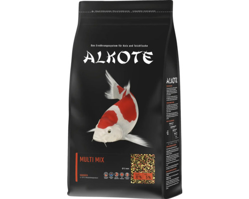Alimentation de bassin ALKOTE Multi Mix 3 mm 1 kg alimentation pour poissons koï alimentation principale pour poissons koï particulièrement adaptée à une utilisation durant les mois d'été