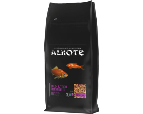 Alimentation de bassin ALKOTE Gold- und Teich 2 mm 2 kg alimentation pour poissons rouges et poissons de bassin alimentation principale aussi pour d'autres poissons d'eau froide