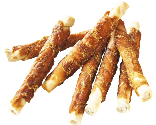 Hundekauartikel aus Haut und Fleisch