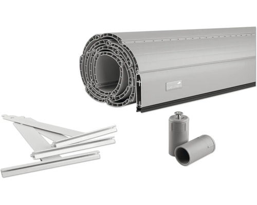 Blindage de volet roulant Schellenberg kit complet System Maxi l 1200 x h 1400 mm gris