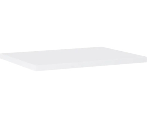 Jungborn Waschtischplatte 606 x 460 mm weiß glanz ohne Ausschnitt Rechteckige Glasplatte