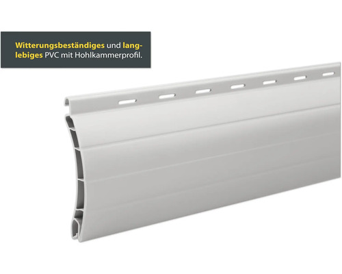 Profil de volet roulant en plastique avec profilé à chambre creuse