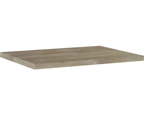 Waschtischplatte Jungborn 606 x 460 mm Eiche ohne Ausschnitt