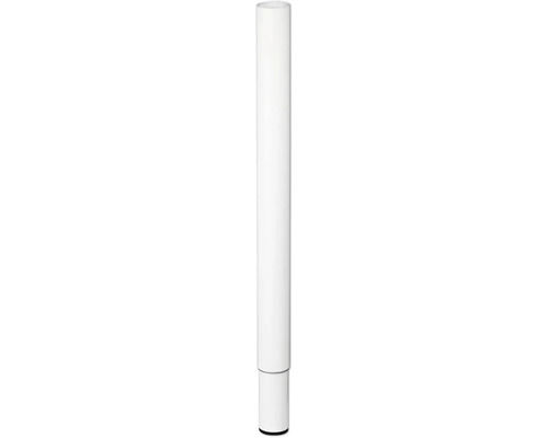 Tarrox Pied de table réglable 60-90 cm Ø50 mm, blanc Distributeur mural blanc