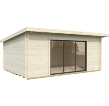Abri de jardin Palmako Lea 19.4 m² porte coulissante verre de sécurité avec plancher 578 x 451 cm imprégné par immersion
