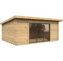 Holzgartenhaus mit Schiebetür