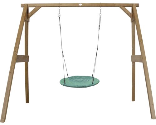 Holzschaukel mit Nestschaukel