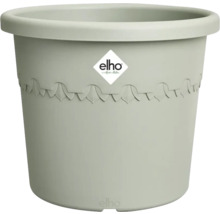Pot de fleurs en plastique avec bord et logo Elho
