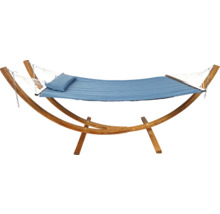 Hamac avec coussin et structure en bois
