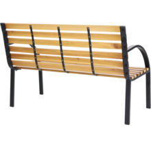 Banc de jardin en bois et métal