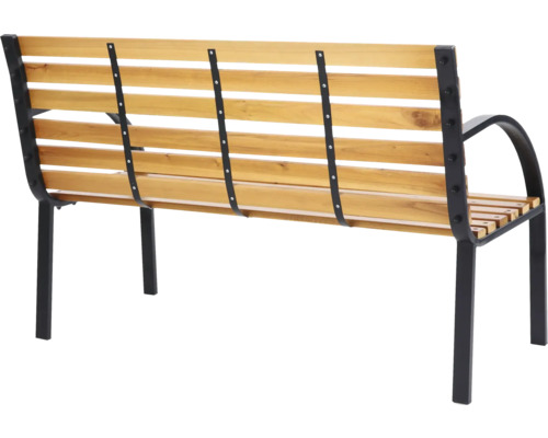 Banc de jardin en bois et métal