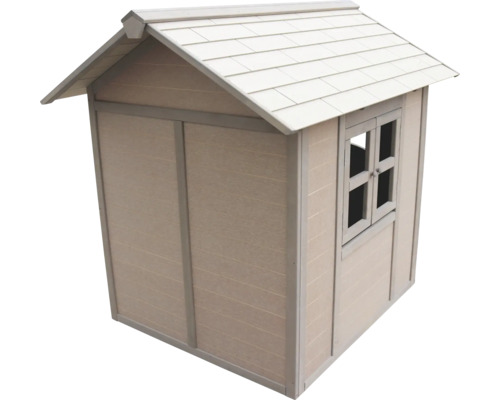 Maisonnette en bois avec fenêtre et toit