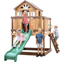 Kinderspielhaus mit Rutsche und Leiter für den Aussenbereich