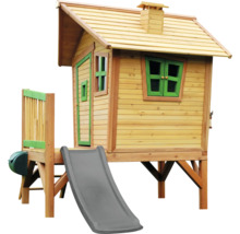 Holzspielhaus mit Rutsche für Kinder