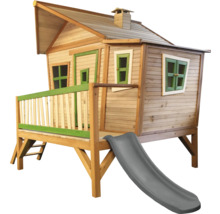 Maison de jeu en bois avec toboggan pour enfants