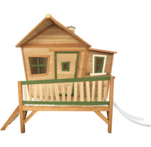 Maisonnette en bois avec toboggan et échelle pour le jardin
